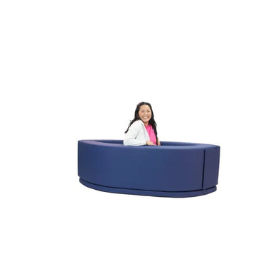 Abilitations compression pod side view with participant.