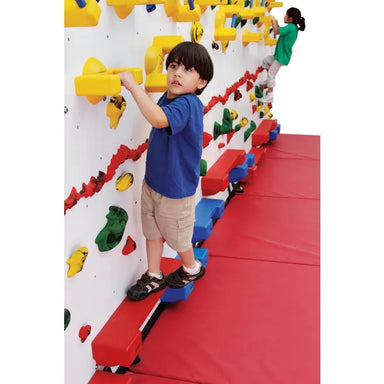 Everlast adaptive climbing wall side view.