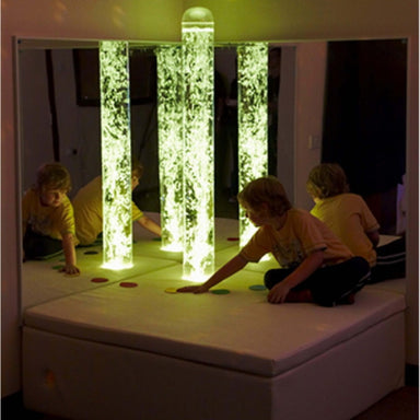 Experia interactive bubble tube corner view