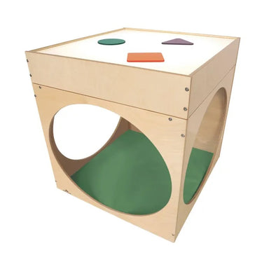 Whitney Brothers LED creative cube with mat top view.