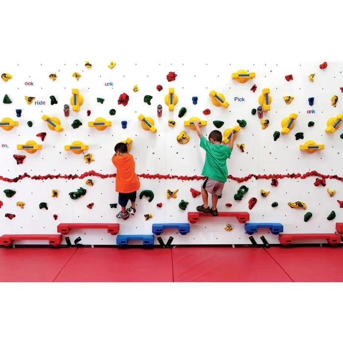 Everlast adaptive climbing wall front perspective.