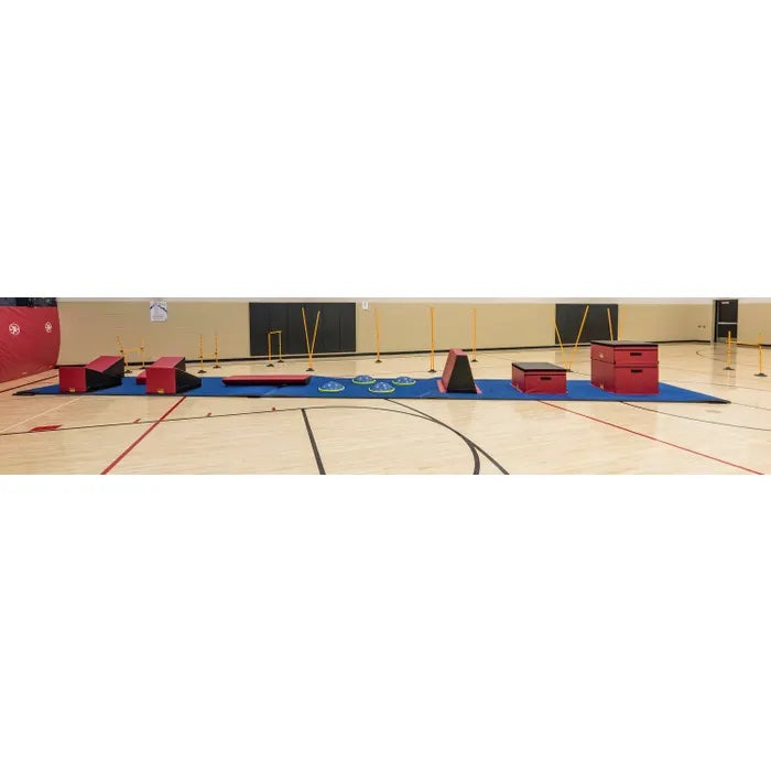 Everlast ninja course setup side view.