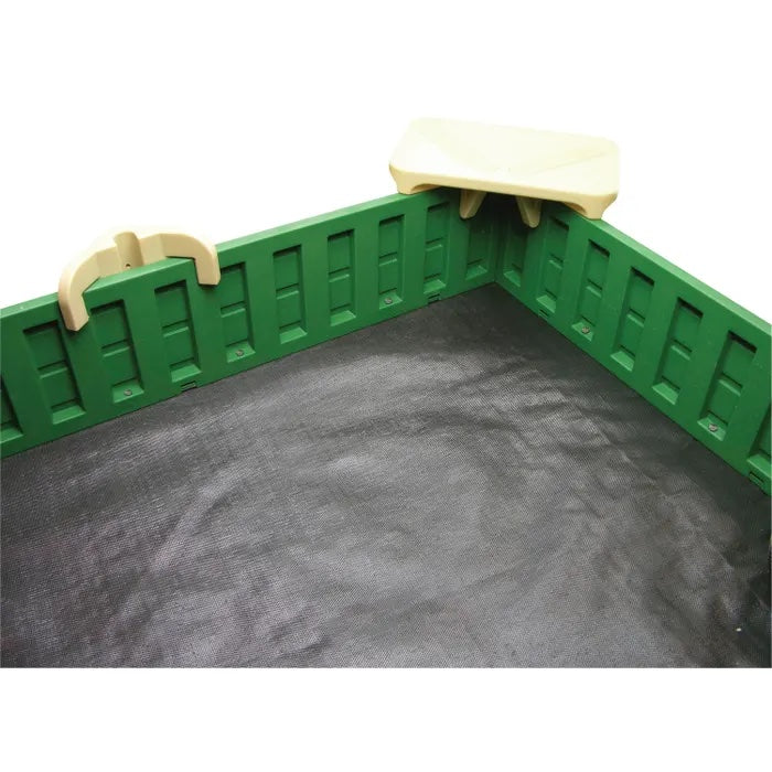 Sandlock Sandbox sandbox ground barrier side view.