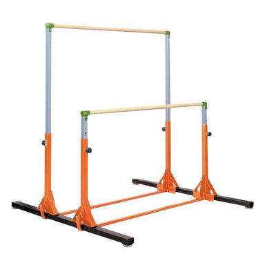 Sportime elite kids uneven bar set front view.